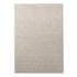 Kurzflor Teppich Designer | Flauschiger Flachflor fürs Wohnzimmer, Esszimmer, Schlafzimmer oder Kinderzimmer | Creme